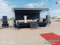 Système de sonorisation de concert pour dj étanche actif LA-215BP double caisson de basses de 15 pouces