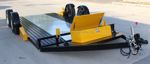 Remorques à toit plat à benne basculante hydraulique 2.5T remorques de transporteur de voiture tandem de charge grandes remorques résistantes pour équipements machines - Product Image 2