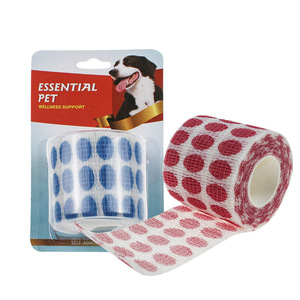 多色非織布弾性動物包帯異なるサイズ通気性防水ベット結束ラップ包帯 - Product Image 2