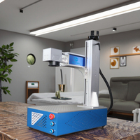 Machine de marquage laser à fibre JUNFEI 20W 30W 1064nm 110x110mm portable de table, compatible DXF/PLT