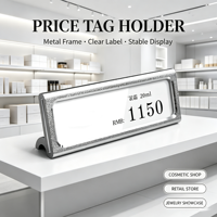 Support de porte-étiquettes de prix avec carte insérable remplaçable pour boutique