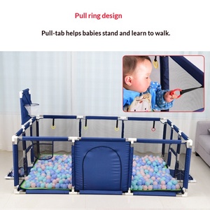 Parque <span class=keywords><strong>infantil</strong></span> para bebés, valla de seguridad para niños, para uso en interiores, para la seguridad al caminar, nuevo, con piscina de bolas, fabricante, venta al por mayor, modelo HN668, de tela - Product Image 3