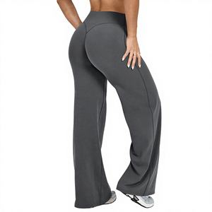 <span class=keywords><strong>Pantalon</strong></span> de yoga large effet seconde peau pour femme, taille haute, effet galbant fessier, en Spandex/Nylon, anti-transpiration, pour le sport transfrontalier - Product Image 1
