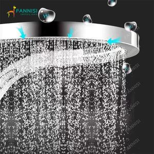 Nouveau design de luxe <span class=keywords><strong>Cascade</strong></span> autour du grand toit Salle de bain Arroseur mural Ensemble de douche Panneau de système - Product Image 3