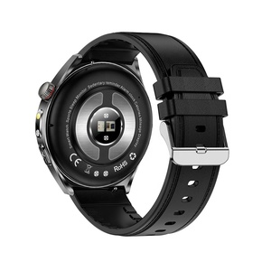 Smart Watch ET460 with Leather Strap 1.47 Inch AMOLED ECG Blood Monitor SOS BT Call IP68 <b>Waterproof</b> Fitness Tracker - Product Image 3