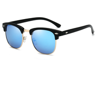 2023 lunettes de soleil polarisées semi-sans monture femmes/hommes Vintage riz ongles UV400 lunettes classiques marque concepteur lunettes de soleil