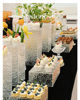 Présentoir en acrylique Gaojian pour desserts, gâteaux, et buffets – Idéal pour mariages, hôtels, restaurants, et pauses thé