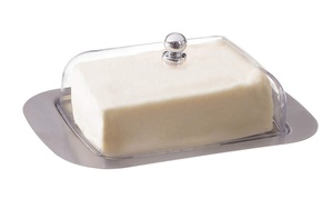 Beurrier en acier inoxydable avec couvercle facile à tenir - Product Image 2