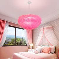 Lustre en plumes, lampe suspendue moderne à LED, luminaire suspendu pour salon, chambre à coucher, décoration intérieure, bureau, suspension créative