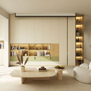 Modern <b>TV</b> Cabinet Living Room Wall <b>Mounted</b> Unit Design with Storage Solution <b>for</b> Entertainment Systems Organization and Display - Product Image 1
