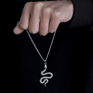 VAF New Design Curved Snake Pendant <strong>Python</strong> Stainless Steel Trend Modern Pendant Serpiente <strong>Serpent</strong> Schlange - Product Image 6