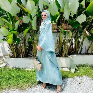 Omani มุสลิมอิสตันบูลแฟชั่นสวดมนต์ Baju islamic jubah Dubai khimar abaya ดูไบออกแบบสำหรับผู้หญิงมุสลิมชุดสไตล์ร่ม