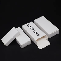 Petites boîtes blanches en carton, boîtes à savon faites à la main, logos personnalisés, boîtes de rangement, boîtes d'emballage pour bijoux, logos personnalisables