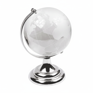 Sfera di Vetro da 80mm con Elegante Design a Globo per Esposizione ed Educazione - Product Image 2