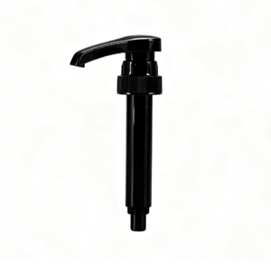 Bomba dosificadora de jarabe negra 28/400, 5 ml por presión, dispensación estable y suave, bomba de repuesto para botella de jarabe - Product Image 2