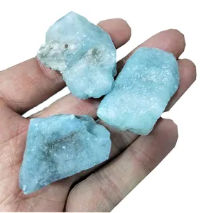 Natural Healing Crystals Precious Aquamarine Rough Gemstone Raw Aquamarine Healing Stone