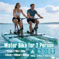 Vélo aquatique gonflable pliable 2026 Favorite, capacité de charge 45 kg, capacité de charge totale 320 kg, vélo de mer léger, pédalo, bicyclette aquatique