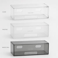 Maßgefertigte Solide Acryl-Kabelmanagementbox UV-Bedruckter Desktop-Kabelorganizer mit Deckel für Büro, Zuhause und Gaming-Schreibtisch-Aufbewahrung