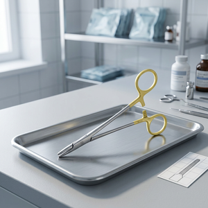 Porte-aiguille intracardiaque Cooley, instrument chirurgical pour l'hémostase, certifié CE ISO13485, classe I, manuel - Product Image 3