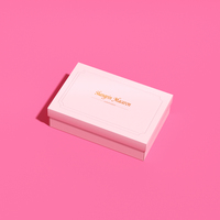 Chine en vrac mat laminé pâtisserie paquet couvercle et Base rose boîte-cadeau luxe 6 pièces beignet Macaron boîte d'emballage