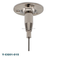Pince de serrage réglable sur mesure en nickel pour câble d'avion, en laiton, pour accessoires de suspension de câbles métalliques, catégorie kit de suspension de câbles