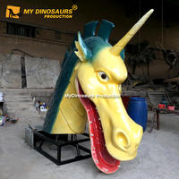 Mon monstre magique Dino Tête de dragon animée grandeur nature