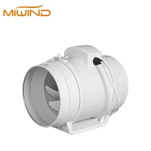 4/6/8 inç süper sessiz Inline taze hava karışık akış kanalı Extractor Fan ile değişken hız kontrol cihazı