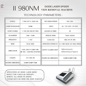 Laser diode 980 nm populaire pour l'élimination des varices/veines d'araignée, machine de suppression vasculaire à <span class=keywords><strong>prix</strong></span> d'usine - Product Image 3