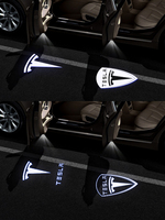 Projecteur de logo de voiture Accessoires d'éclairage intérieur pour Tesla Model 3 Y X S Ghost Shadow Accessoires Éclairage intérieur