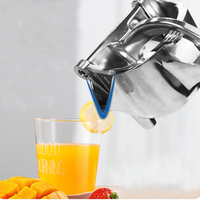 Draagbare Citroenpers Sinaasappel Juicer Aluminiumlegering Milieuvriendelijk Vaatwasmachinebestendig Keukengereedschap Voor Fruitpersen