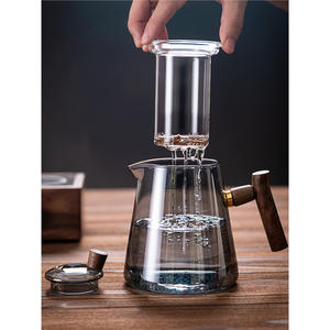 Théière en verre Qyh 550 ml, résistante à la chaleur, avec filtre, pour la maison et le bureau - Product Image 5