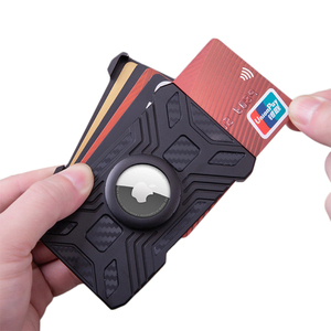 Portefeuille fin en alliage d'aluminium et fibre de carbone avec blocage RFID et ouvre-bouteille pour les voyages en plein air - Product Image 1