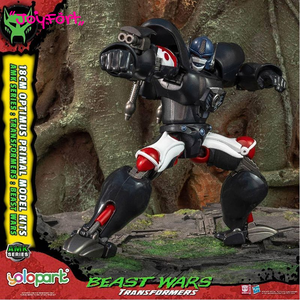 YOLOPARK <span class=keywords><strong>Transformers</strong></span> Serie AMK - <span class=keywords><strong>Beast</strong></span> War - Gorilla Captain, Kit de Modelo Preensamblado, Figura de Acción de Metal Fundido de 18 cm de Alto, DIY - Product Image 2