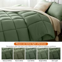 Parures de couette bio personnalisées avec inserts de couette, style simple, couleurs douces pour hôtels et maisons, fabriquées en polyester