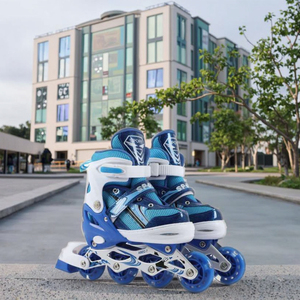 <span class=keywords><strong>Patines</strong></span> en Línea Ajustables con Luces, 4 Ruedas, <span class=keywords><strong>Patines</strong></span> en Línea Duraderos con Bota Rígida, <span class=keywords><strong>Precio</strong></span> Favorable - Product Image 3