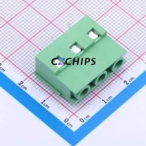 JL129-76203G01 Screw Terminal Block Through hole Component (THT),P=7.62mm Connector 1x3P 7.62mm Green Through Hole - Product Image 1