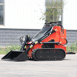 Industrial Lanward <b>Stand</b> Mini Skid Steer Crawler Hydraulic Multifunction Earth-moving Machine Front End Bucket Durable - Product Image 2