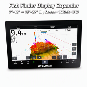 จอแสดงผลระบบสัมผัสทางทะเลแบบขยายขนาดได้ LCD Touch Panel 7 ถึง 12 นิ้ว ถึง 15 ถึง 27 นิ้ว IP67 1500nit สำหรับเครื่องหาปลา - Product Image 1