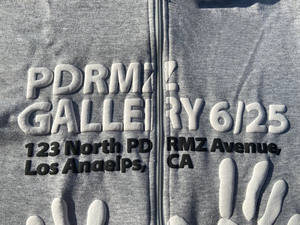 Custom 3D Puff Printed Sweatshirts <b>Hoodies</b> for <b>Men</b> 100% Cotton Full Zip up with Hooded Collar Autumn Letter Pattern - Product Image 3