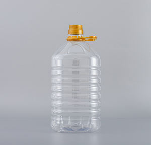 Transparent empty 1 litre 1.5 litre 5 litre cooking oil transparent plastic bottles for packaging