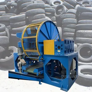 Máquina trituradora de pneus de caminhão/máquina para fazer blocos de borracha de pneus usados