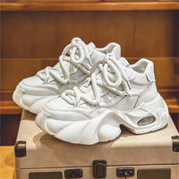 Sneakers plateforme chunky pour hommes - Chaussures de sport décontractées respirantes à enfiler de créateur