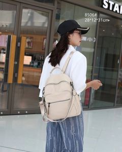 Mochilas de Viaje para Mujer, Mochila Clásica de Cuero Vacuno Genuino, Bolso Bandolera de Hombro para Dama - Product Image 2