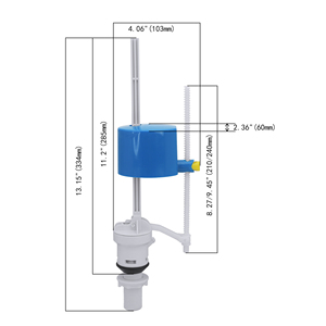 T1202 صمام تعبئة مرحاض بلاستيكي قابل للتعديل بسعر منخفض لاستخدام الحمام - Product Image 4