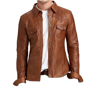 Custom Made Men's Leather Jacket <b>Canvas</b> <b>Plain</b> Dyed Casual Fit High Quality Hot Selling Product - Product Image 2