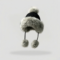 Gorros de invierno cálidos para caza, ciclismo, con orejeras, de cuero, de felpa gruesa, con logotipo bordado personalizado, tipo Ushanka, gorro tipo beanie