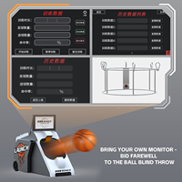 Lanceur de ballons de basket portable et automatique, machine d'entraînement intelligente pour le retour de ballons de basket pour terrain de jeu