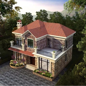 Hai Tầng Ánh Sáng Thép Đúc Sẵn Nhà Biệt Thự Sang Trọng Cho Nhà Sinh Sống - Product Image 3