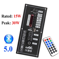 Amplifier Audio mobil Mini 10W, Bluetooth AUX/TF/USB/mikrofon fungsi 3.7V li-baterai 5V DC pengisian daya kompak portabel