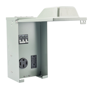 50 amp RV ổ cắm hộp, RV bảng điện 50 amp + gfci 20 AMP Ổ cắm được cài đặt, bảng điều khiển Ổ cắm điện tạm thời - Product Image 2